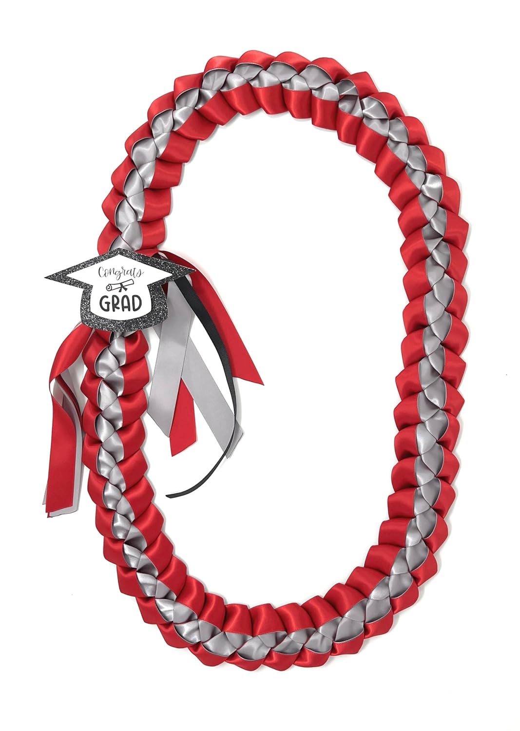 Graduation Leis with Money Holder - Silver Series